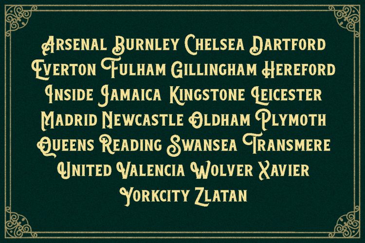 Serif Display Typeface