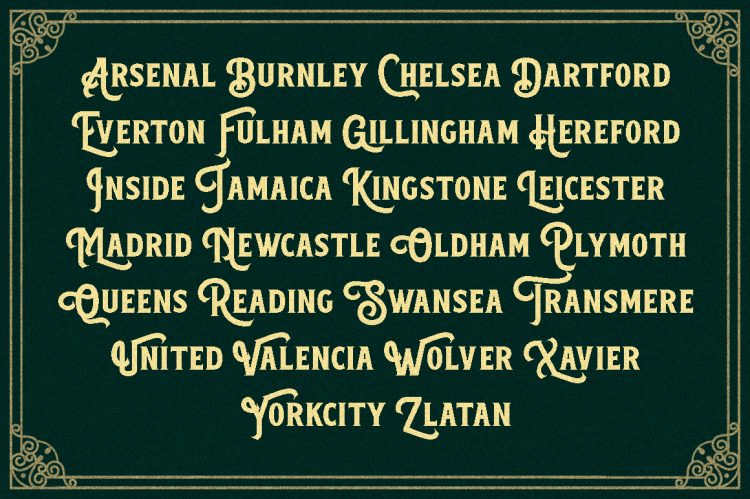 Serif Display Typeface