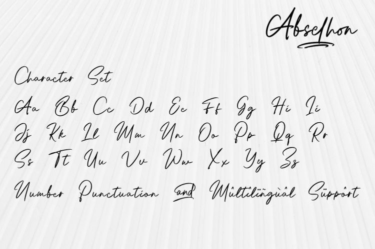 Handwritten Signature Font