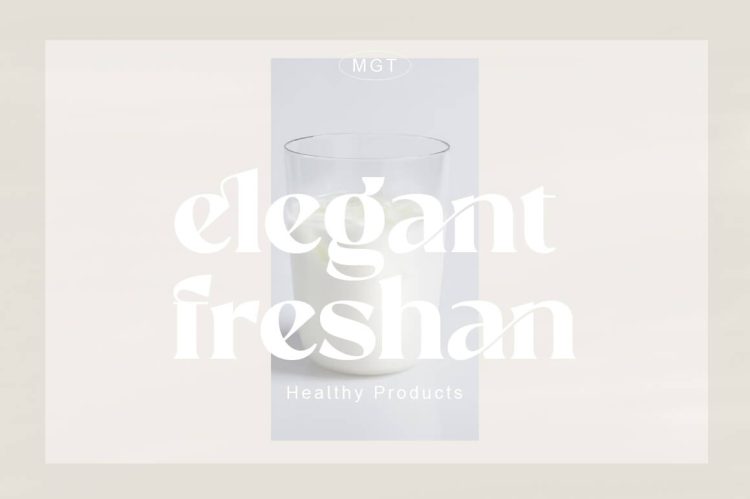 elegant serif font