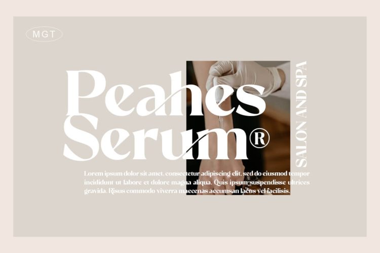 elegant serif font