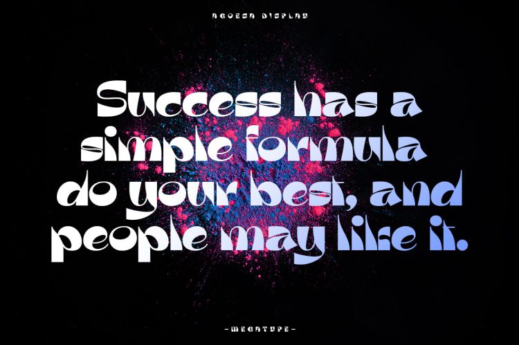 Modern Display Font