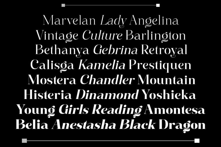 Serif Font Family
