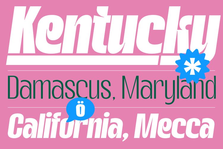 Sans Serif Display Font
