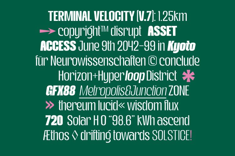 Sans Serif Display Font