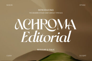 Serif-Font-Achroma Editorial